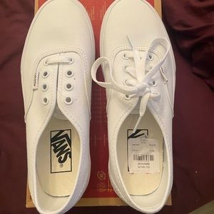white authentic vans